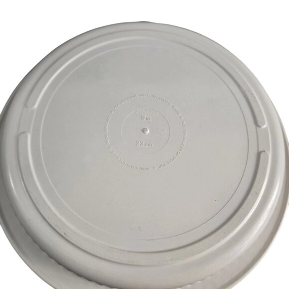 Vintage Tupperware Ultra 21 Cookware 9" Quiche Pie Dish Pan Plate w/ Lid - Picture 3 of 3
